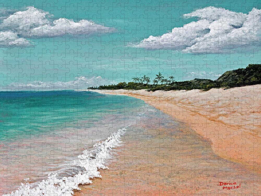 Hawaii Jigsaw Puzzle featuring the painting Northshore Oahu by Darice Machel McGuire