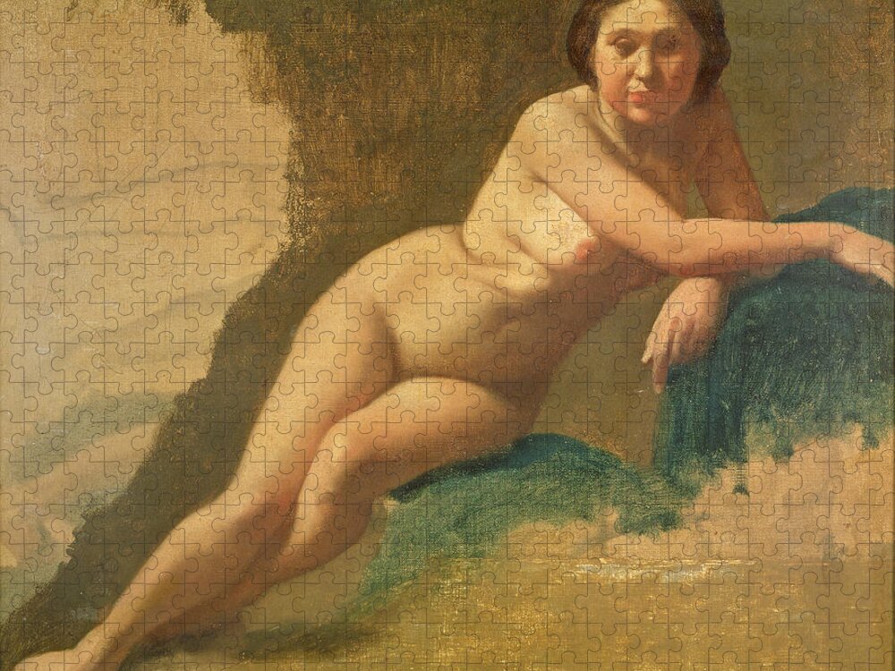 Degas Jigsaw Puzzle featuring the painting Nude Study by Edgar Degas