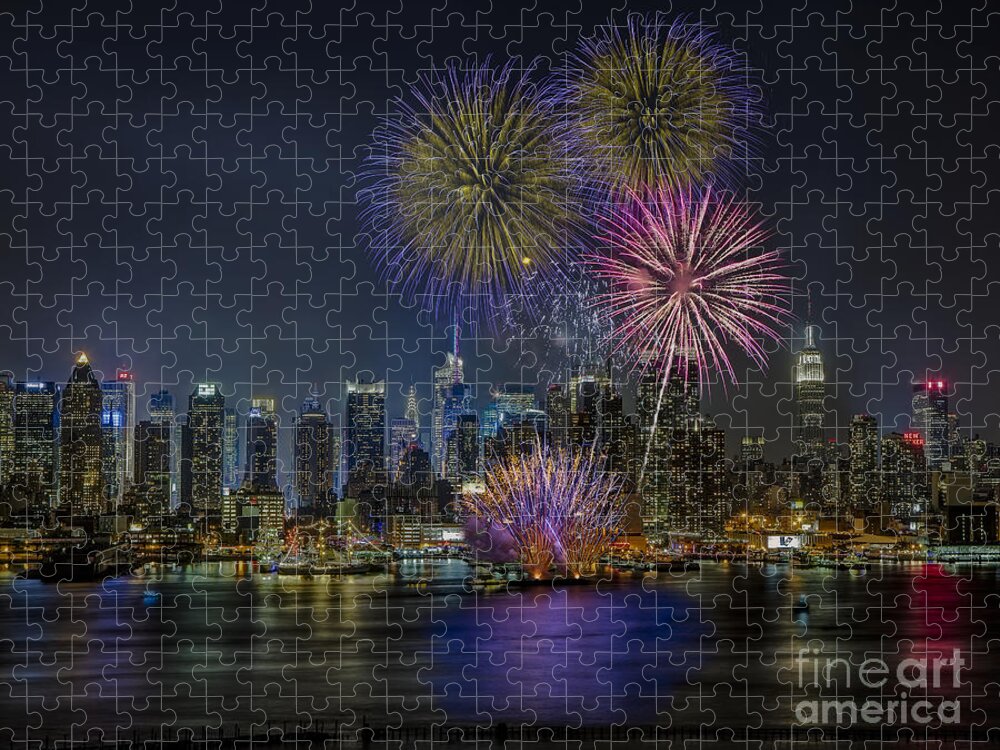 New York City Jigsaw Puzzle featuring the photograph NYC Celebrates Fleet Week by Susan Candelario