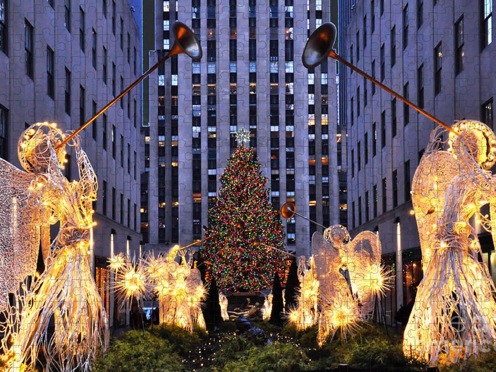 Rockefeller Center Christmas Tree New York City - NYC Christmas Cards Set  of 6 - NY Christmas Gifts