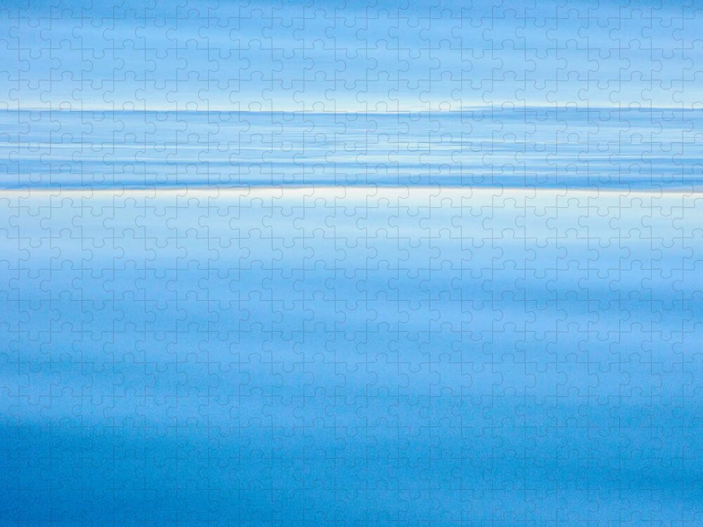 Ocean Jigsaw Puzzle featuring the photograph Ocean Blue Horizon by Roxy Hurtubise