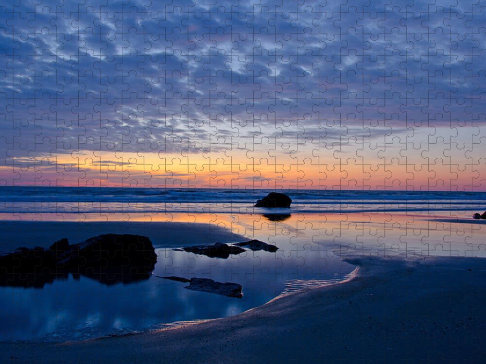 Beach Jigsaw Puzzle featuring the photograph Ocean Sunrise by Donna Doherty