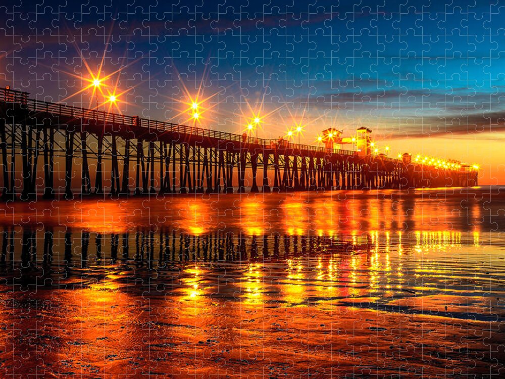 Pier Jigsaw Puzzle featuring the photograph Oceanside Pier 2 by Ben Graham