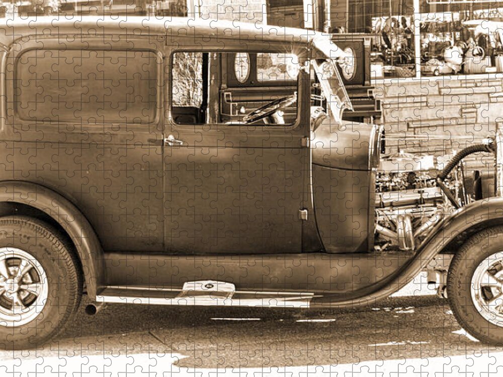 Ford Jigsaw Puzzle featuring the photograph Old Ford by Cathy Anderson