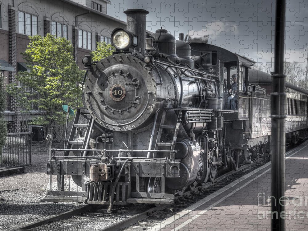 Train Jigsaw Puzzle featuring the photograph Old Number 40 by Anthony Sacco
