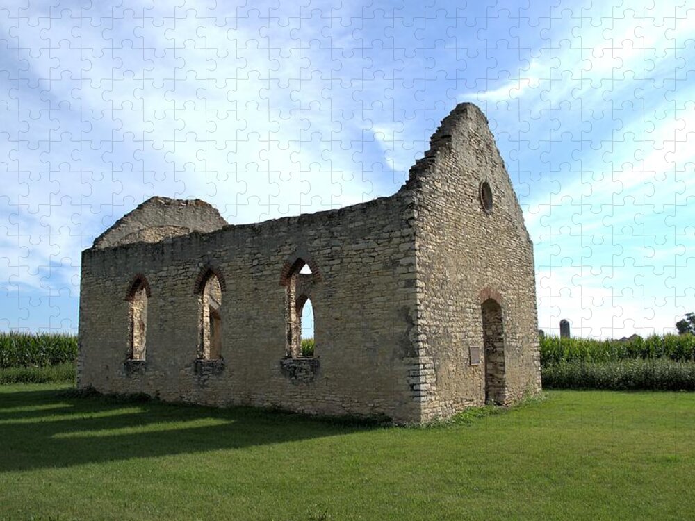 Abandoned Jigsaw Puzzle featuring the photograph Old Stone Church 2 by Bonfire Photography