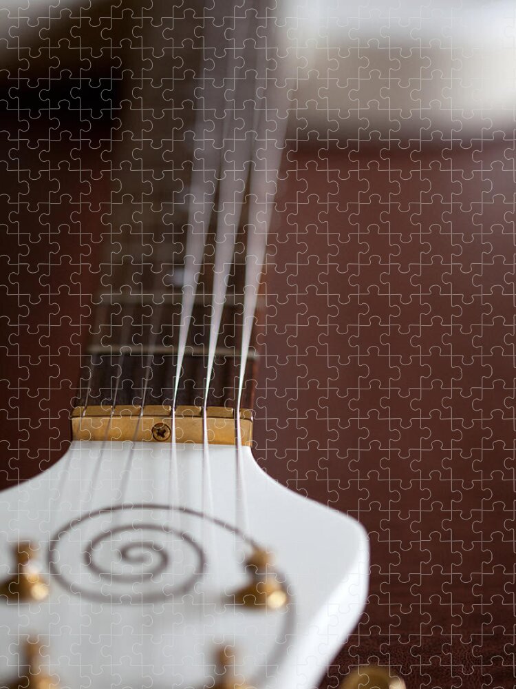 Guitar Jigsaw Puzzle featuring the photograph On A Glance by Karol Livote