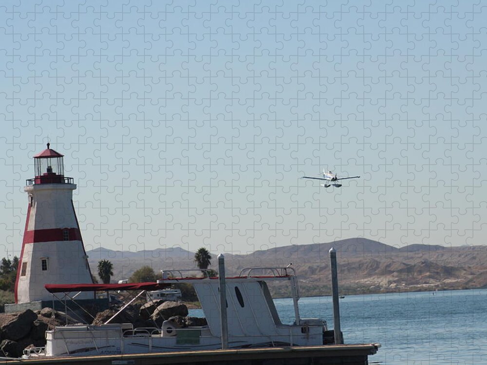 Lighthouse Jigsaw Puzzle featuring the photograph On approach by David S Reynolds
