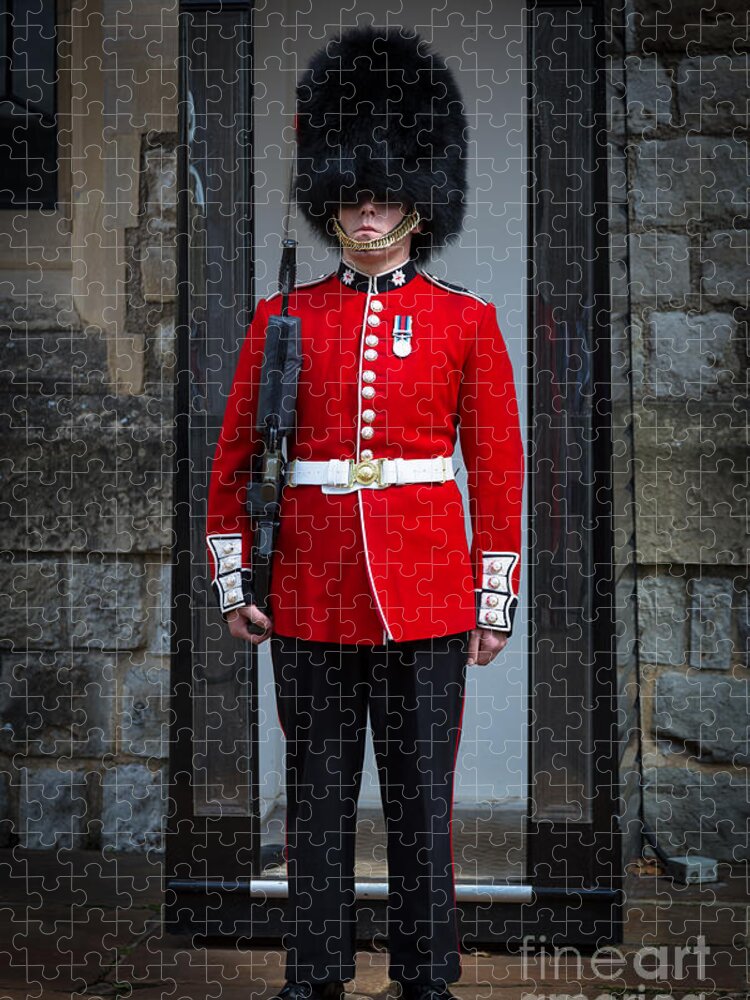Britain Jigsaw Puzzle featuring the photograph On Guard by Inge Johnsson