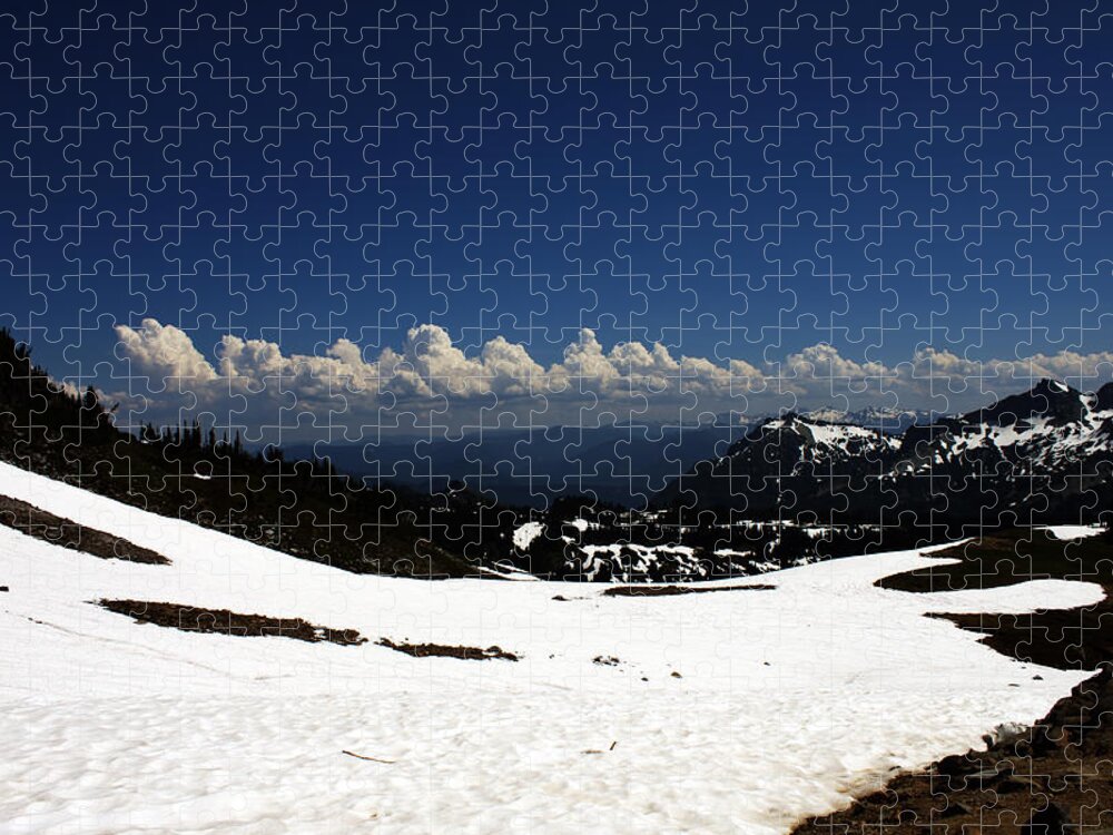 Blue Sky Jigsaw Puzzle featuring the photograph On Top of Paradise by Edward Hawkins II