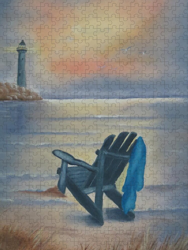 Oil Painting Jigsaw Puzzle featuring the painting One Is A Lonely Number by Kay Novy
