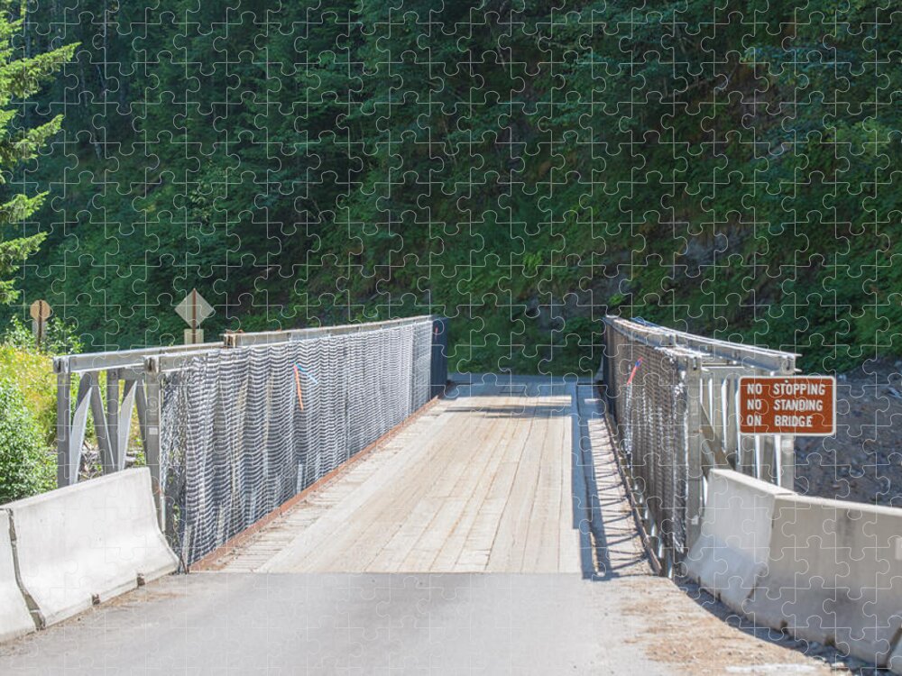 Bridge Jigsaw Puzzle featuring the photograph One Way Bridge by Tikvah's Hope