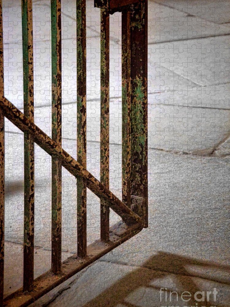 Gate Jigsaw Puzzle featuring the photograph Open Prison Gate by Jill Battaglia