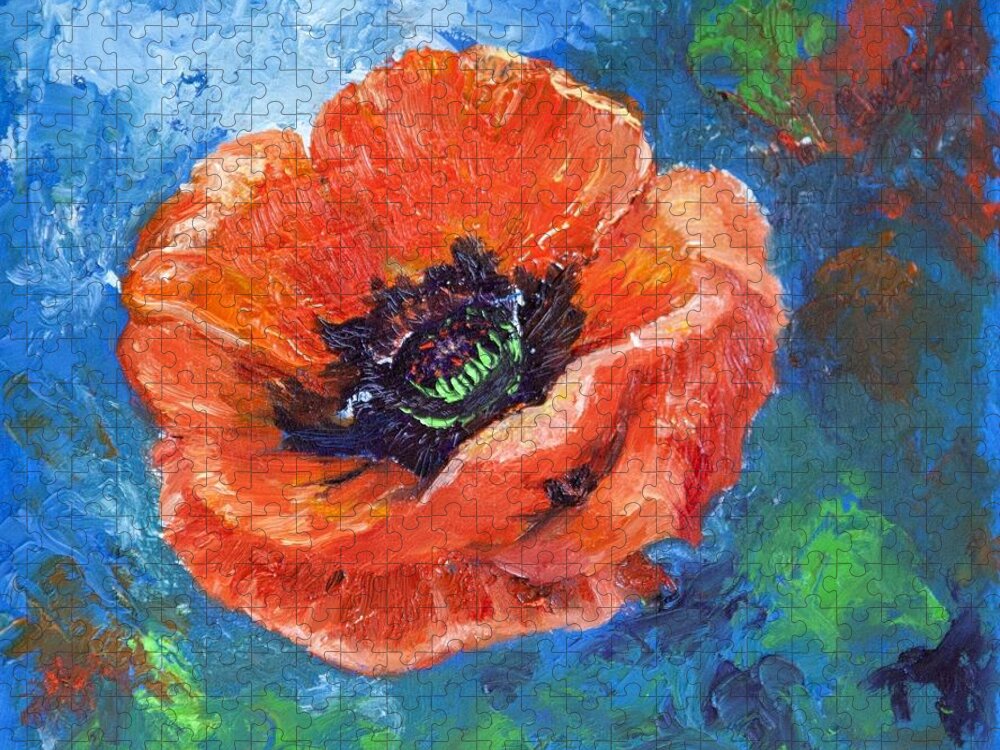 Flowers Jigsaw Puzzle featuring the painting Opium Dreams by Portraits By NC