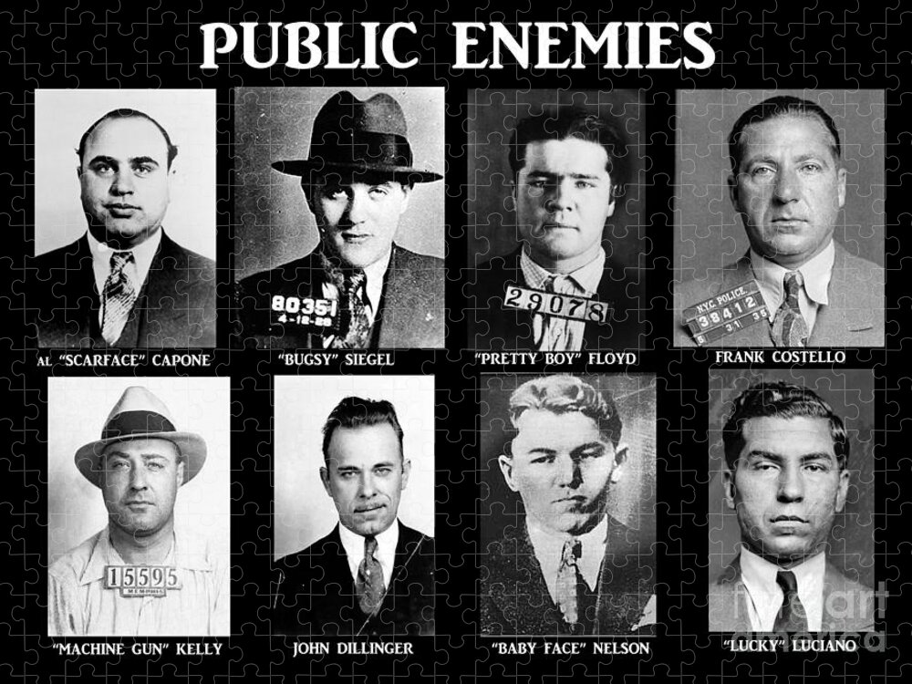 Original Gangsters - Public Enemies Jigsaw Puzzle featuring the photograph Original Gangsters - Public Enemies by Paul Ward