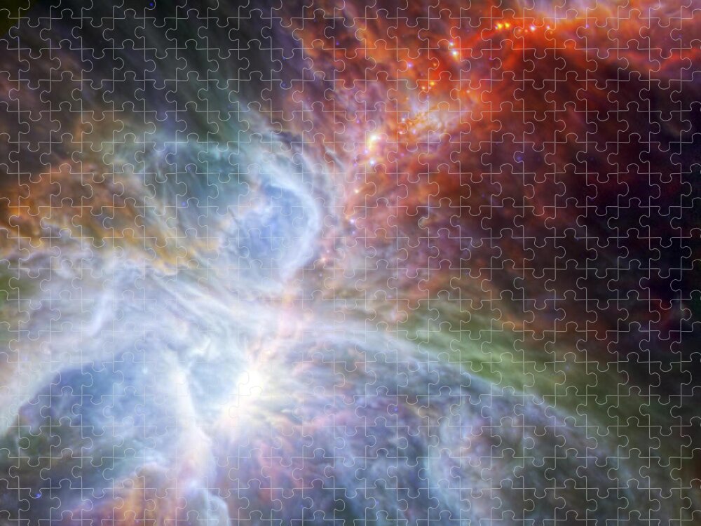 3scape Jigsaw Puzzle featuring the photograph Orion's Rainbow of Infrared Light by Adam Romanowicz