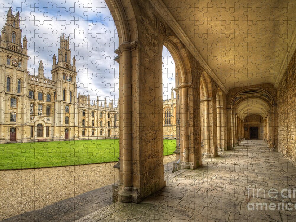 Oxford Jigsaw Puzzle featuring the photograph Oxford University - All Souls College 2.0 by Yhun Suarez