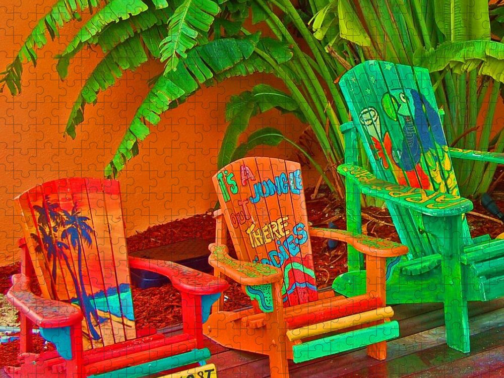 Chairs Jigsaw Puzzle featuring the photograph Paradise Lost by Debbi Granruth