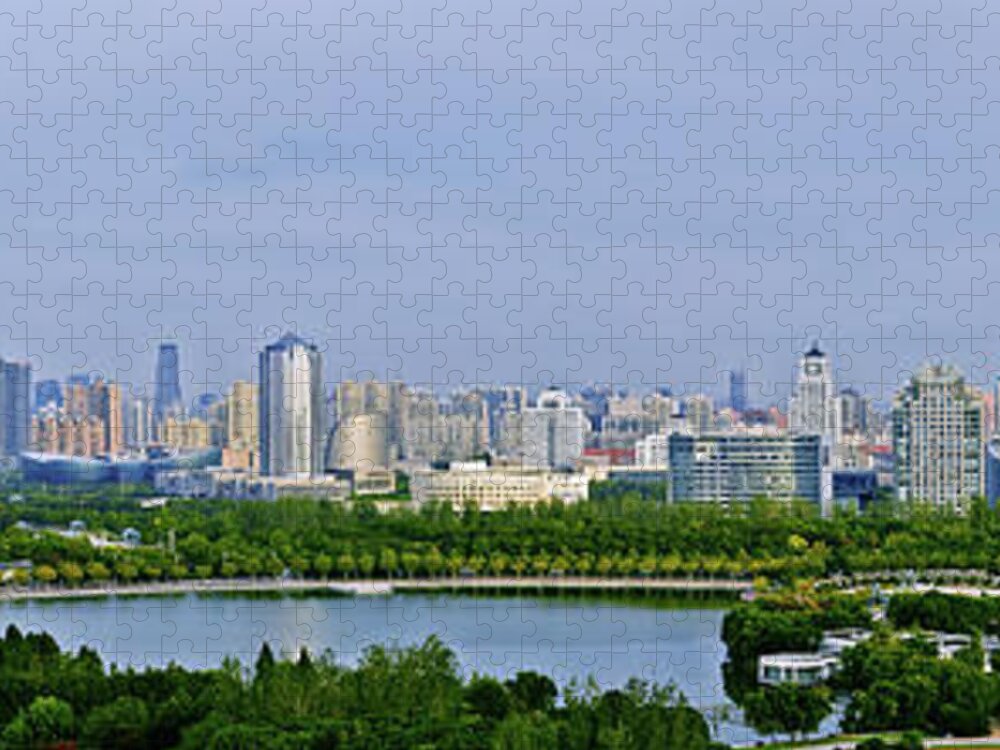 Tranquility Jigsaw Puzzle featuring the photograph Park by Blackstation