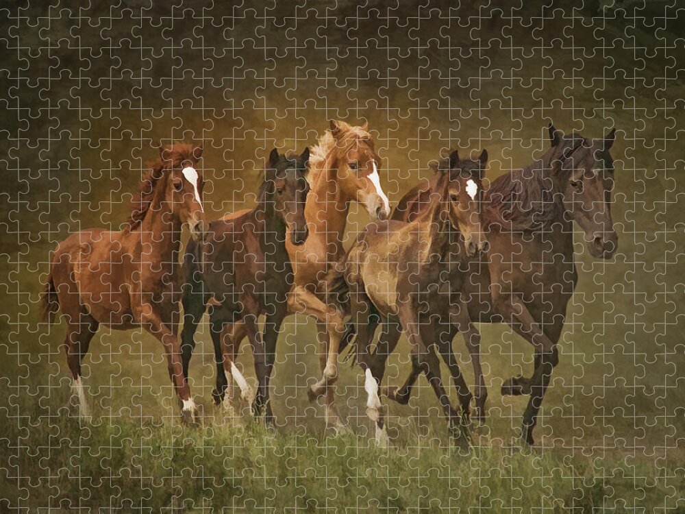 Horses Jigsaw Puzzle featuring the photograph Paso Peruvians by Priscilla Burgers