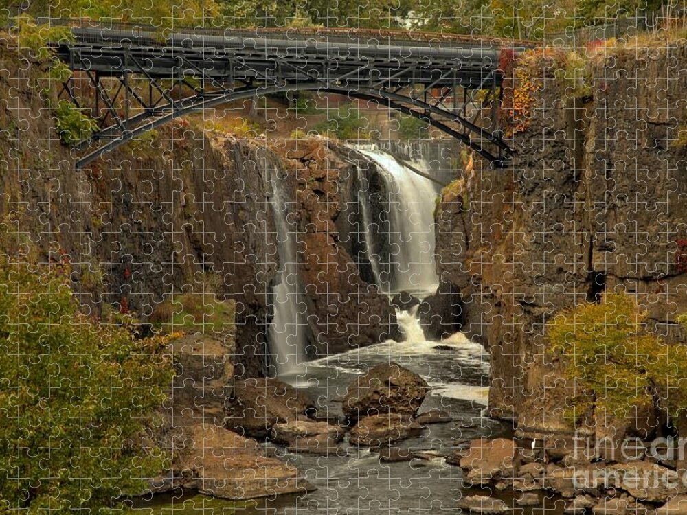Patterson Great Falls Jigsaw Puzzle featuring the photograph Paterson Great Falls New Jersey by Adam Jewell