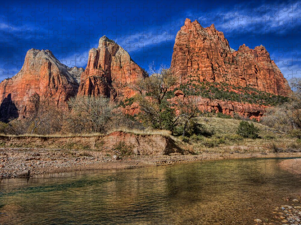 Zion Jigsaw Puzzle featuring the photograph Patriachs by Beth Sargent
