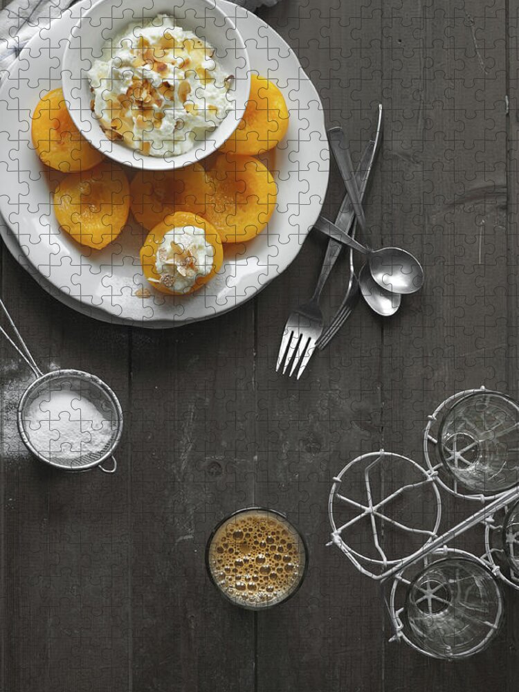 Temptation Jigsaw Puzzle featuring the photograph Peaches And Cream by A.y. Photography