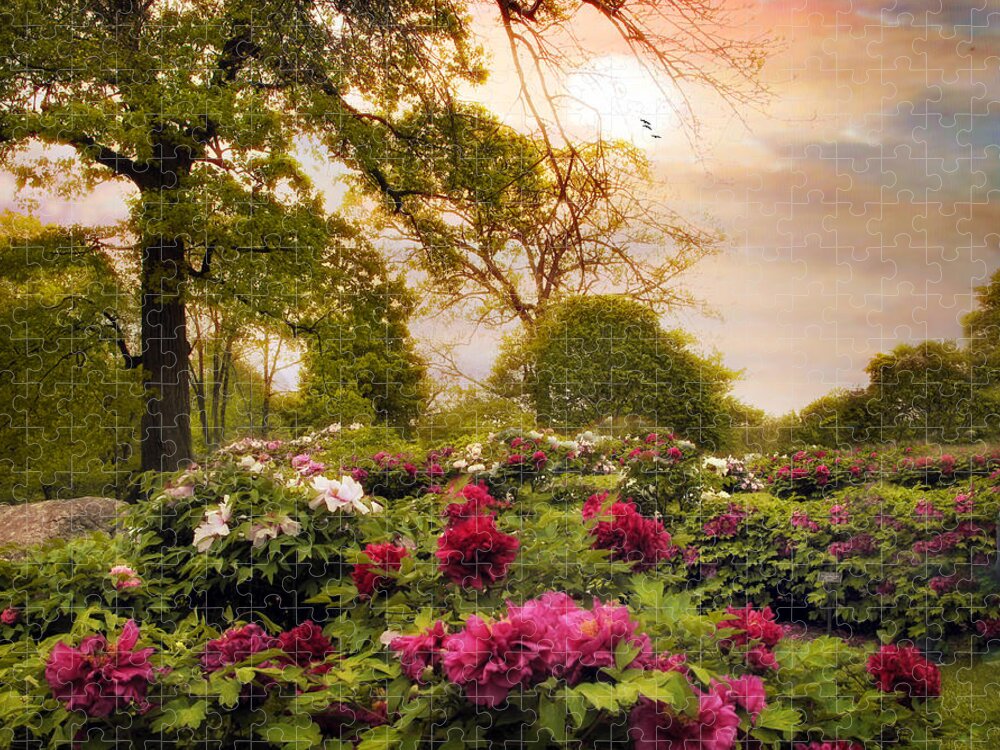 Spring Jigsaw Puzzle featuring the photograph Peony Place by Jessica Jenney