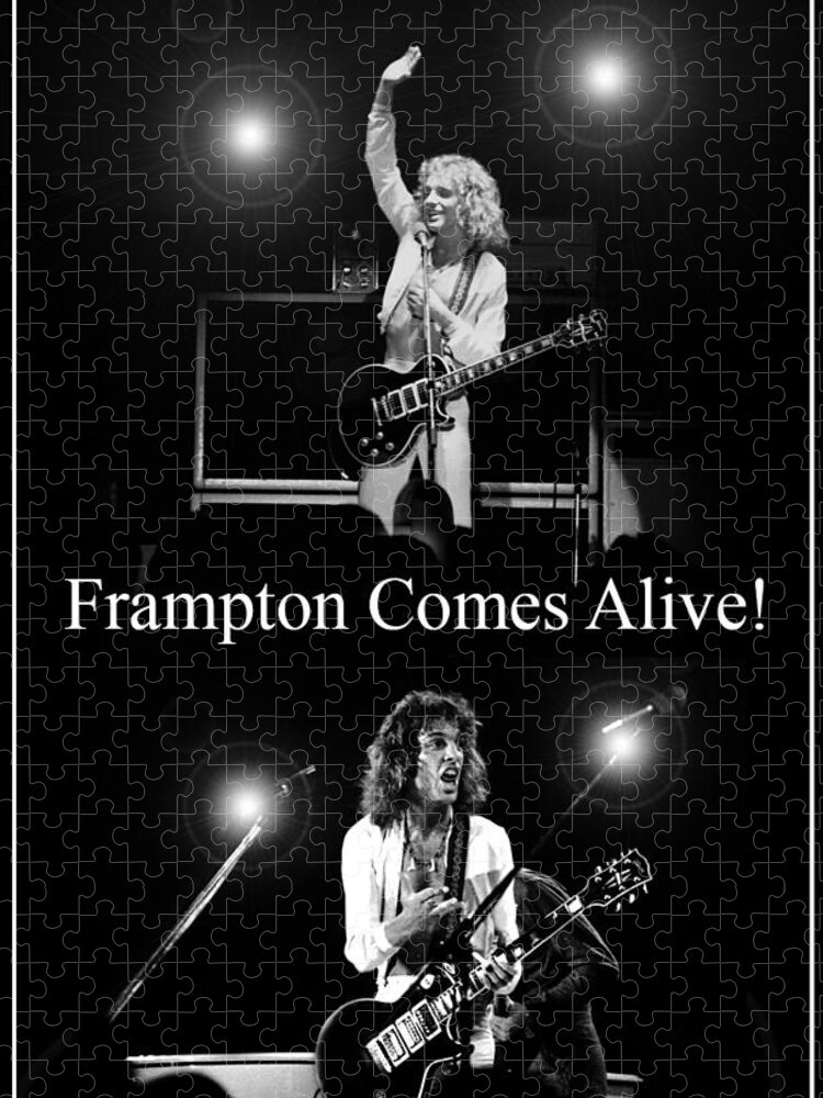 Peter Framprton Jigsaw Puzzle featuring the photograph Peter Frampton Live by Kevin Cable