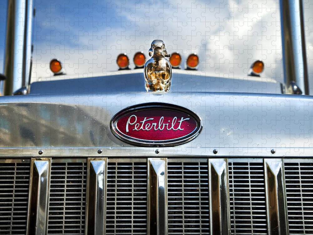 Truck Jigsaw Puzzle featuring the photograph Peterbilt by Theresa Tahara