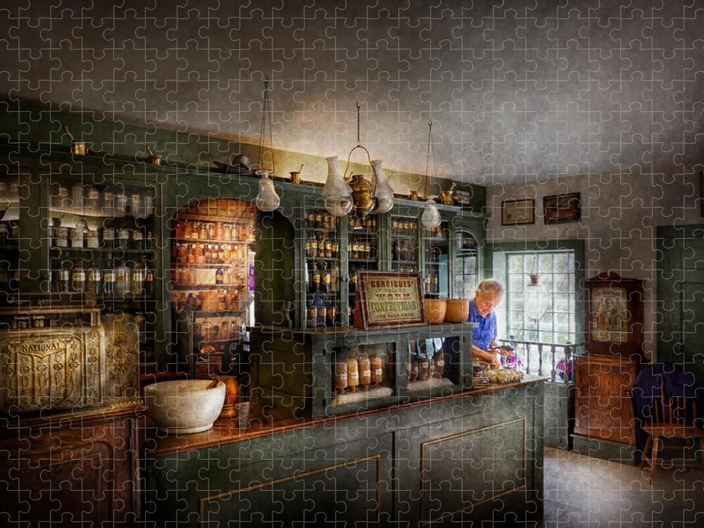 Doctor Jigsaw Puzzle featuring the photograph Pharmacy - Morning Preparations by Mike Savad