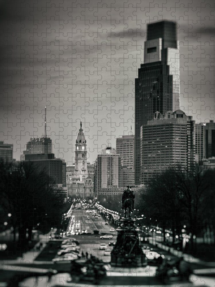 Philadelphia Jigsaw Puzzle featuring the photograph Philadelphia Parkway by Scott Wyatt