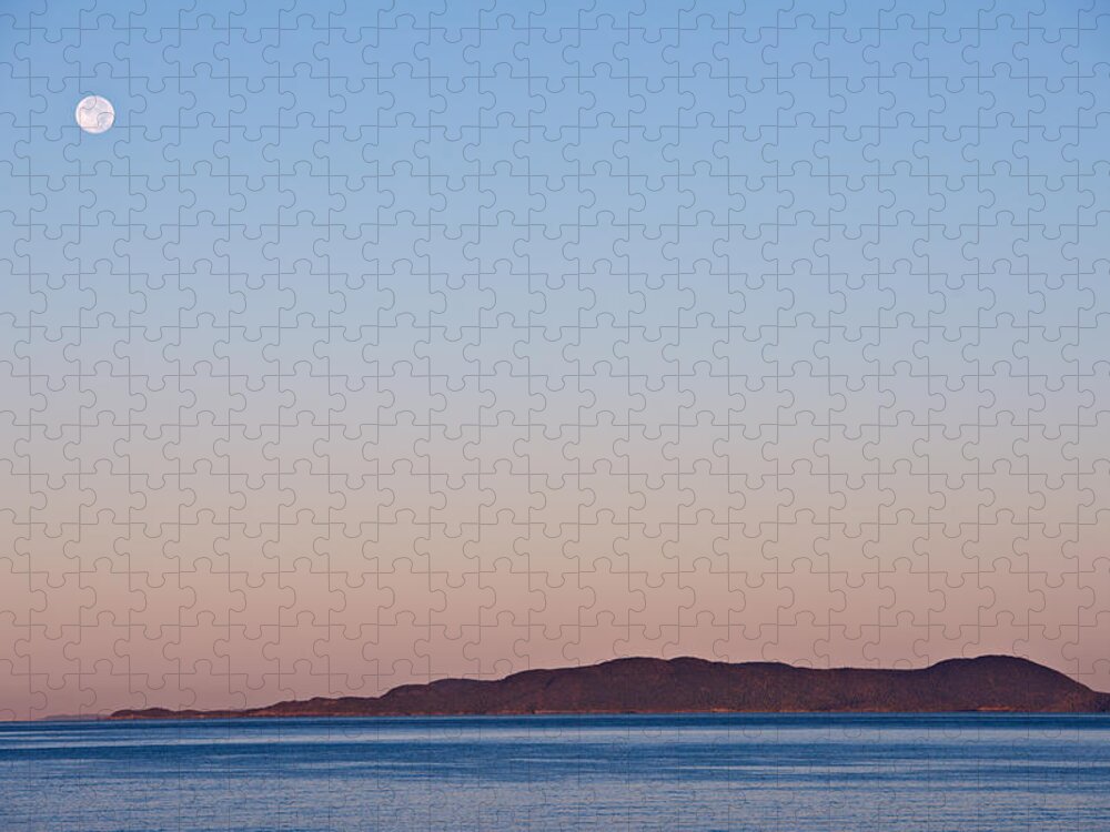 Pic Island Jigsaw Puzzle featuring the photograph Pic Moon by Doug Gibbons