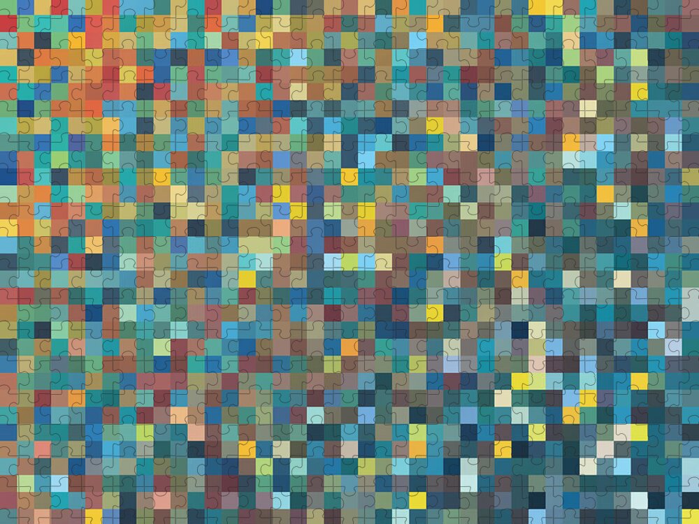 Pixel Art Vector Background Jigsaw Puzzle