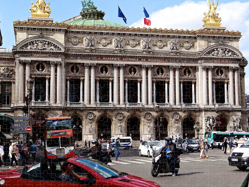 Place De L' Opera Jigsaw Puzzle featuring the photograph Opera Place by Ira Shander