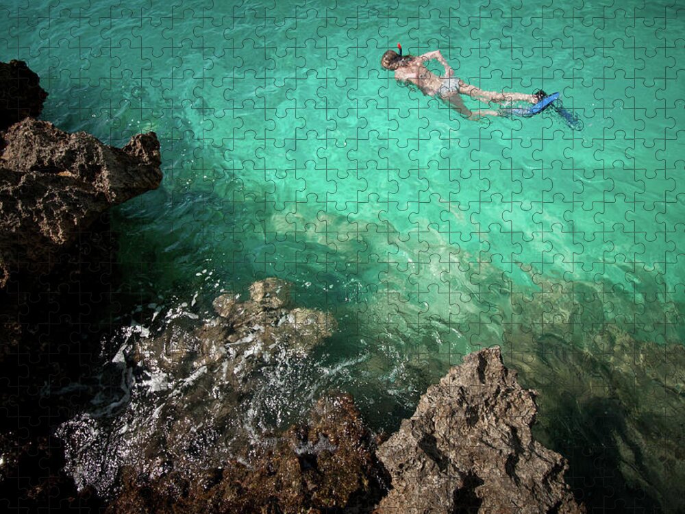Diving Into Water Jigsaw Puzzle featuring the photograph Playa Ancón by Petterphoto Petter.junk@gmail.com
