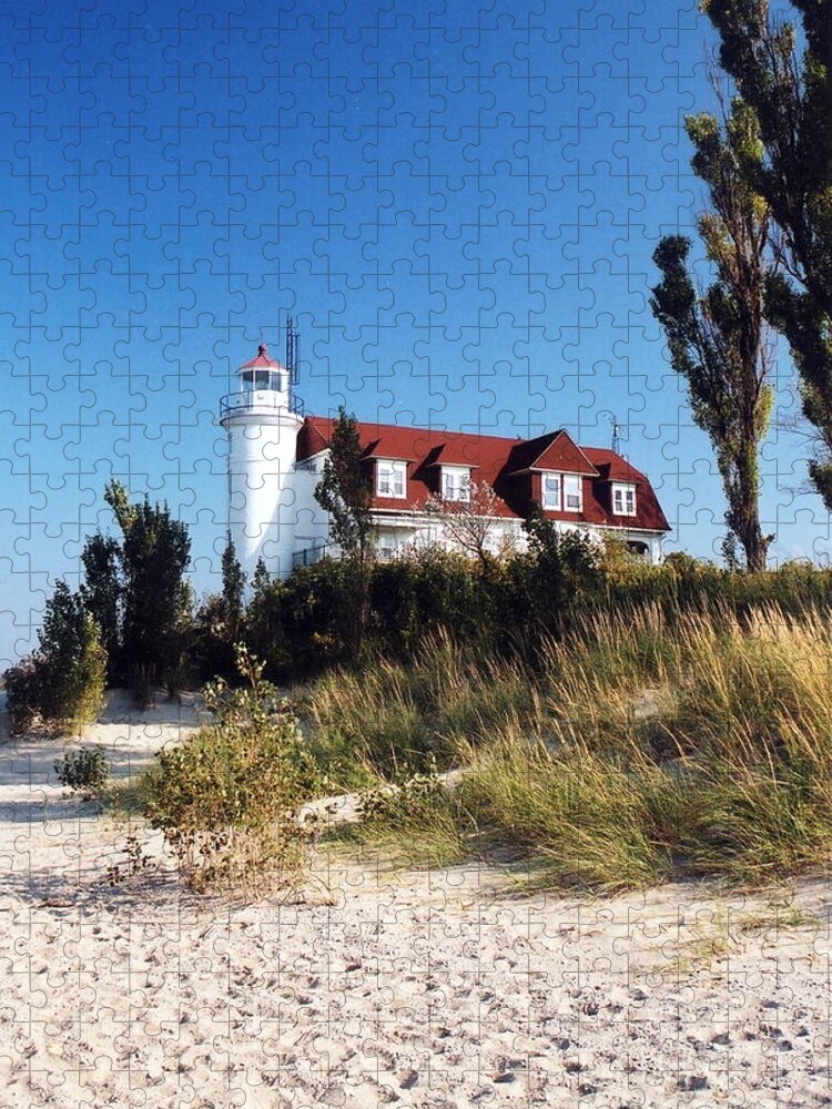 Lighthouse Jigsaw Puzzle featuring the photograph Point Betsie Lighthouse by Crystal Nederman