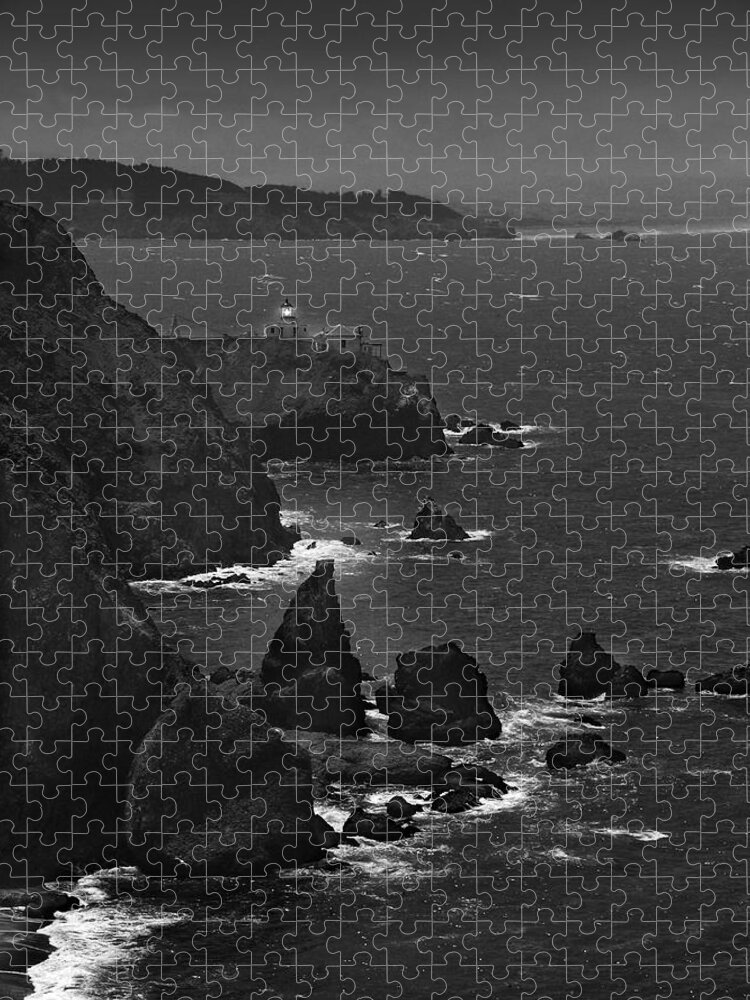 Point Bonita Lighthouse Jigsaw Puzzle featuring the photograph Point Bonita Light by Mike McGlothlen