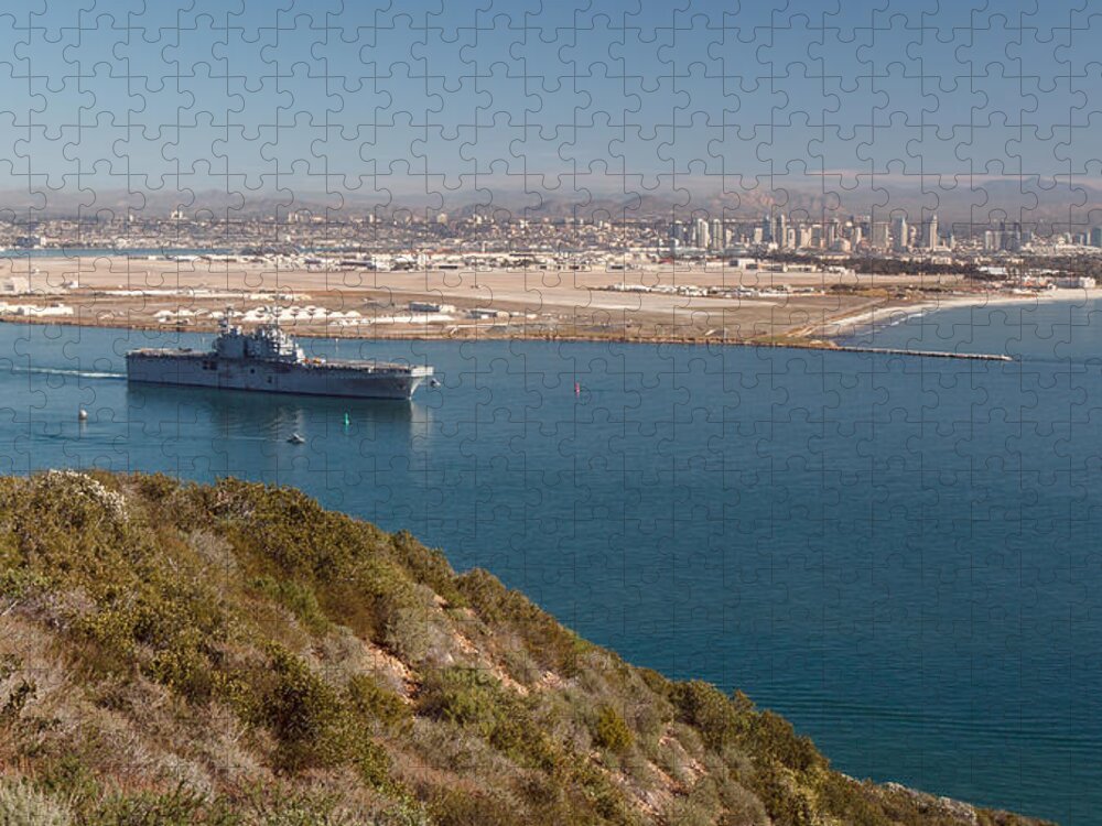 Point Loma Jigsaw Puzzle featuring the photograph Point Loma looking toward San Diego by Scott Rackers