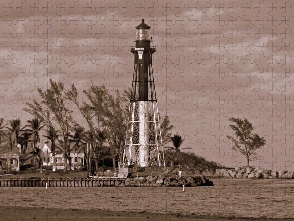 Pompano Beach Jigsaw Puzzle featuring the photograph Pompano Beach Lighthouse by Lisa Blake