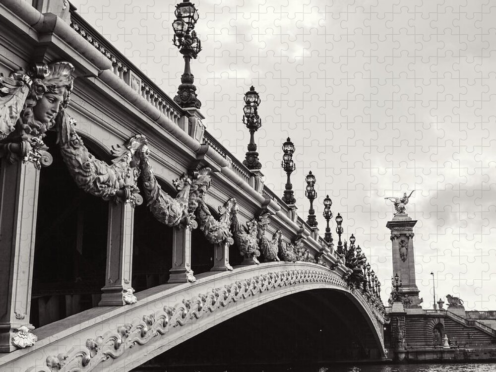 Pont Alexandre Iii Jigsaw Puzzle featuring the photograph Pont Alexandre III by Melanie Alexandra Price
