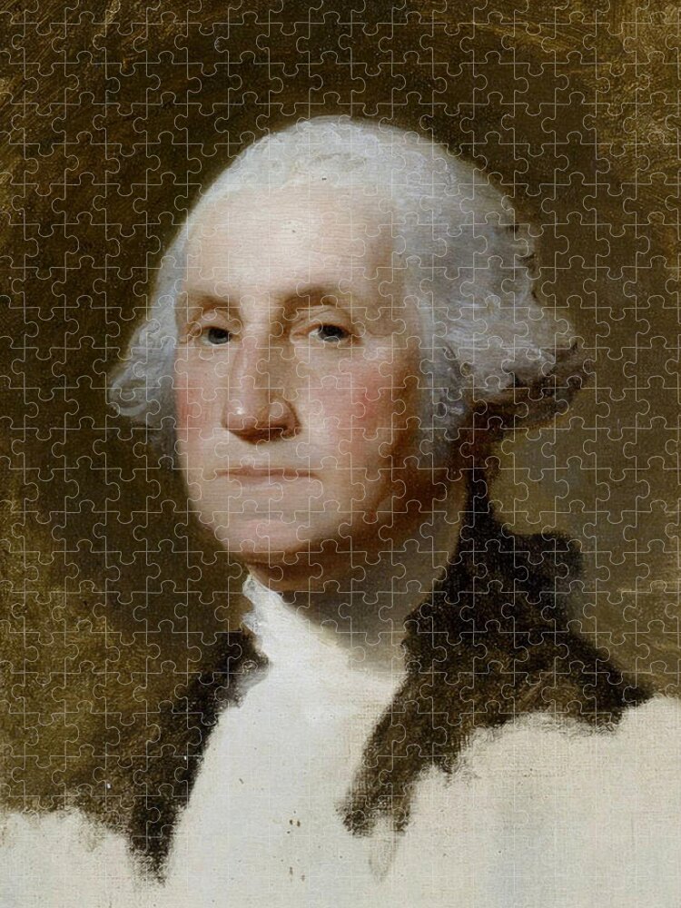 Gilbert Stuart Jigsaw Puzzle featuring the painting Portrait of Washington by Gilbert Stuart