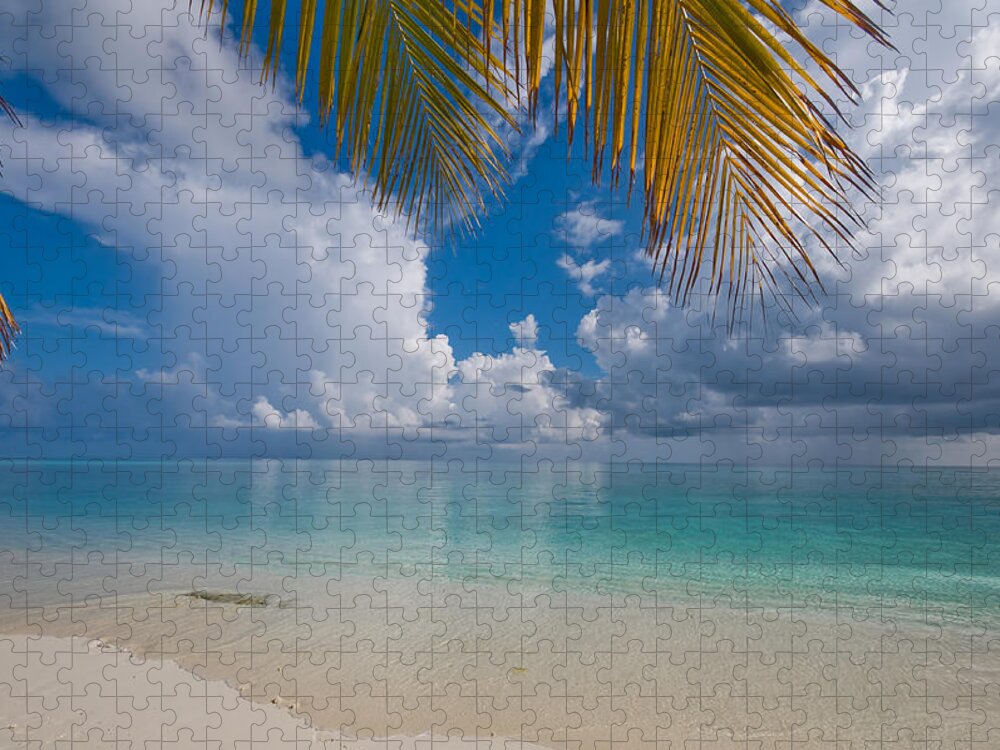 Jenny Rainbow Fine Art Photography Jigsaw Puzzle featuring the photograph Postcard Perfection. Maldives by Jenny Rainbow