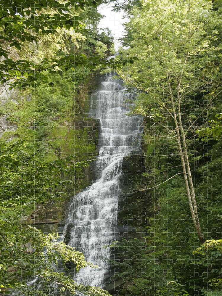 Pratt's Falls Jigsaw Puzzle featuring the photograph Pratt's Falls 1 by David Stasiak
