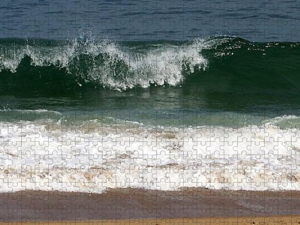 Cresting Wave Jigsaw Puzzle featuring the photograph Pretty Wave by Eunice Miller
