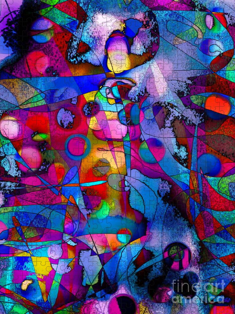 Expressionist Abstract Melodic Colorful Contemporary And Modern Jigsaw Puzzle featuring the photograph Prism K.W.Two by Priscilla Batzell Expressionist Art Studio Gallery