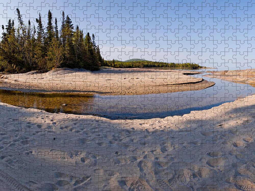 Lake Superior Jigsaw Puzzle featuring the photograph Prisoners Cove  by Doug Gibbons