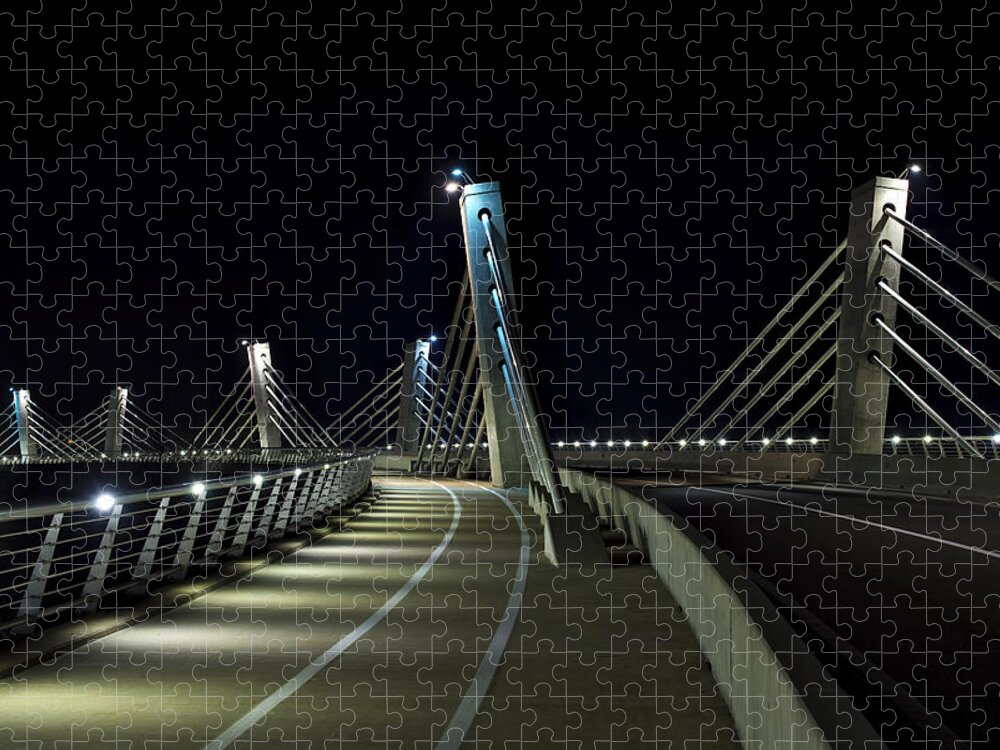 Bridge Jigsaw Puzzle featuring the photograph Ptuj bridge by Ivan Slosar