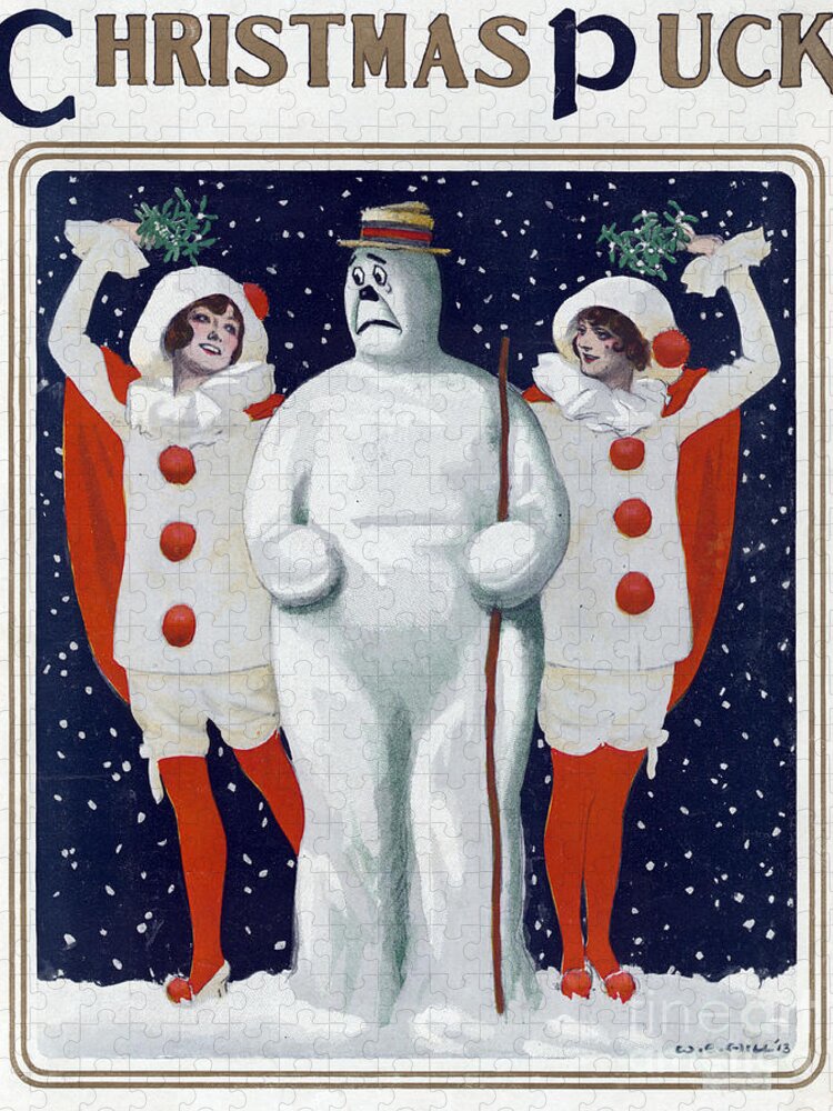 History Jigsaw Puzzle featuring the photograph Puck Christmas 1913 by Science Source