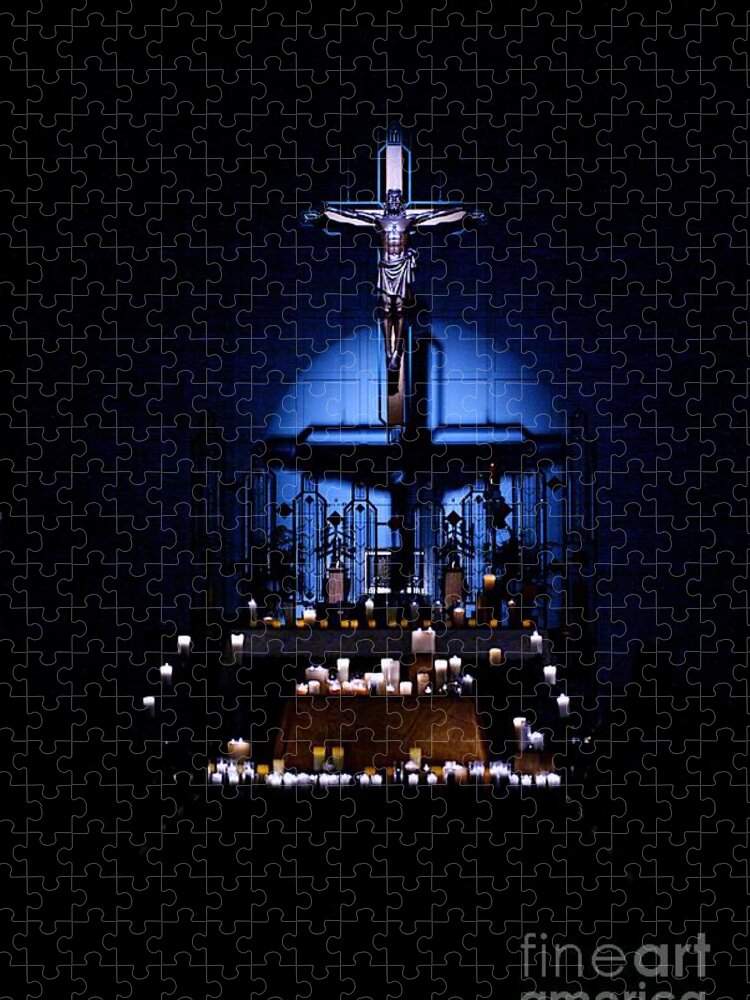 Christ Jigsaw Puzzle featuring the photograph Radiant Light by Frank J Casella